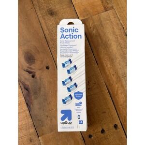 Up & Up Sonic Action Replacement Brush Heads 5ct Fits Philips Sonicare White